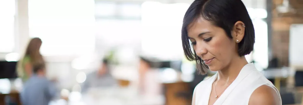 Asian woman in an office