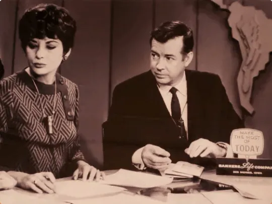 Barbara Walters and Hugh Downs on The Today Show, sponsored by Bankers Life